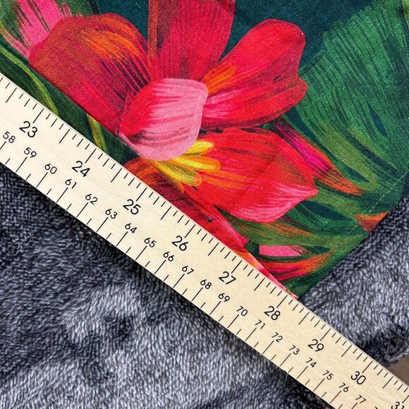 FARM Rio Tropical Toucan Linen Pants High Waisted Pink Green Wide Leg S NWOT - Picture 8 of 13